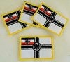 Aufnäher Ärmelabzeichen "Reichskriegsflagge" RKF 4er Set